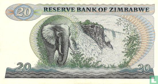 Zimbabwe 20 Dollars 1983 - Afbeelding 2