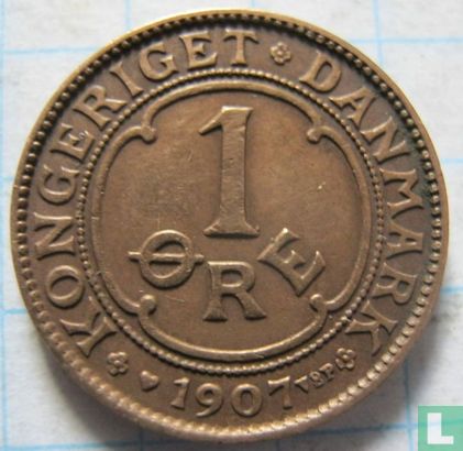 Danemark 1 øre 1907 - Image 1