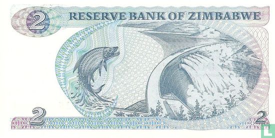 Zimbabwe 2 Dollars 1994 - Image 2