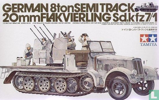 20mm Flak allemande Vierling SD.kfz7 / 1