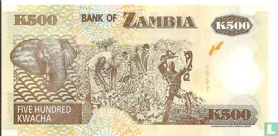 Zambia 500 Kwacha 2004 - Afbeelding 2