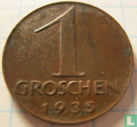 Austria 1 groschen 1935 - Image 1