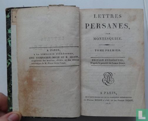 Lettres Persanes - Afbeelding 1