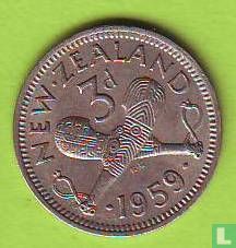 New Zealand 3 pence 1959 - Image 1