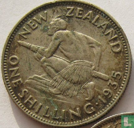 New Zealand 1 shilling 1935 - Image 1