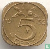 Nederland 5 cent 1952 - Afbeelding 1