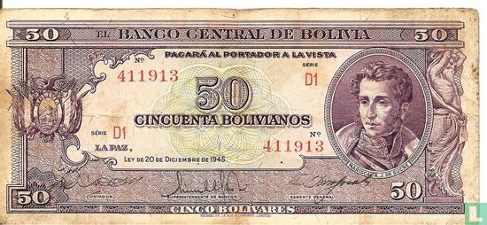 Bolivie 50 bolivianos - Image 1