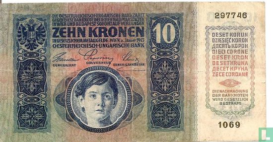 Austria 10 Kronen 1915 - Image 1
