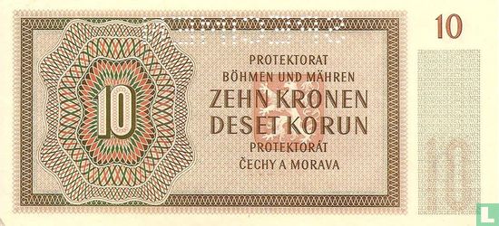 Moravie Bohême 10 couronnes specimen - Image 2