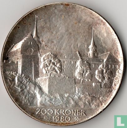 Norvège 200 kroner 1980 "35th anniversary Norway´s liberation" - Image 1