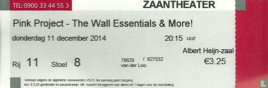20141211 Pink project - The Wall Essentials & More! Zaantheater Zaandam - Bild 1