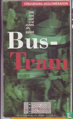CTS - Plan bus-tram - 1998 - Strasbourg