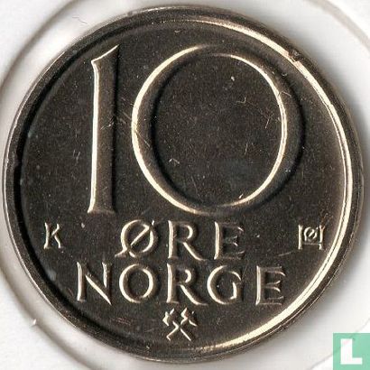 Norway 10 øre 1988 - Image 2