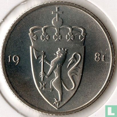 Norwegen 50 Øre 1981 - Bild 1