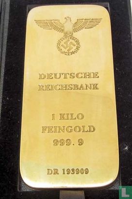 Goudbaar ww2 Deutsche Reichsbank 1 Kilo 24 Karaat 999 verguld - Bild 2