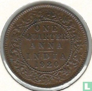British India ¼ anna 1920 - Image 1