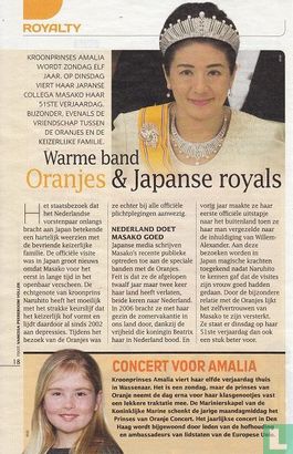 Warme band Oranjes & Japanse royals