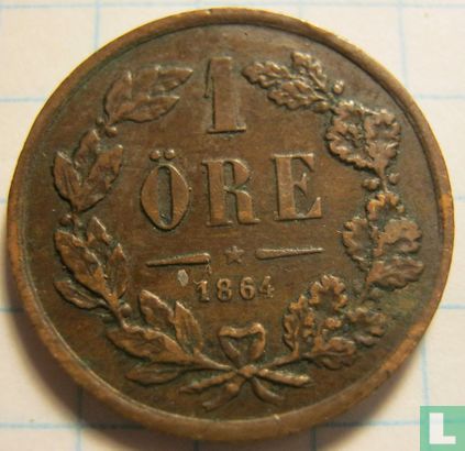 Sweden 1 öre 1864 (L.A.) - Image 1