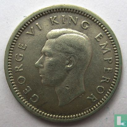 New Zealand 3 pence 1940 - Image 2