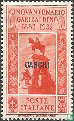 Giuseppe Garibaldi, Aufdruck Carchi