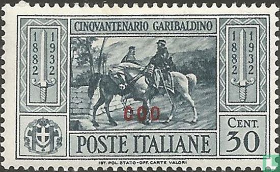 Garibaldi, overprint Coo