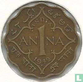 British India 1 anna 1942 (Bombay) - Image 1