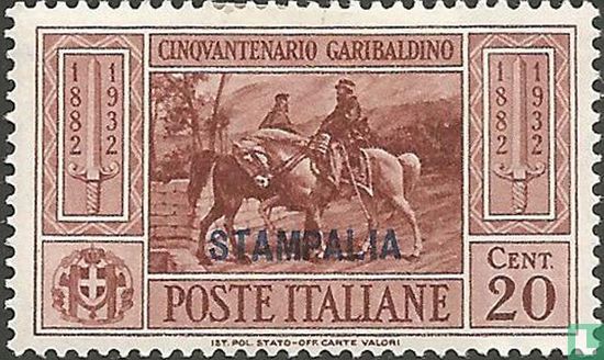 Garibaldi, surcharge Stampalia