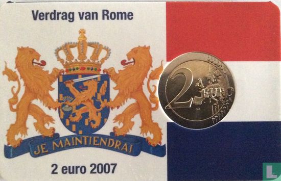 Niederlande 2 Euro 2007 (Coincard) "50th anniversary of the Treaty of Rome" - Bild 2