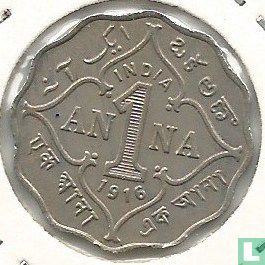 British India 1 anna 1916 - Image 1