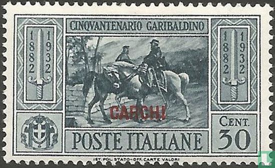 Giuseppe Garibaldi, opdruk Carchi