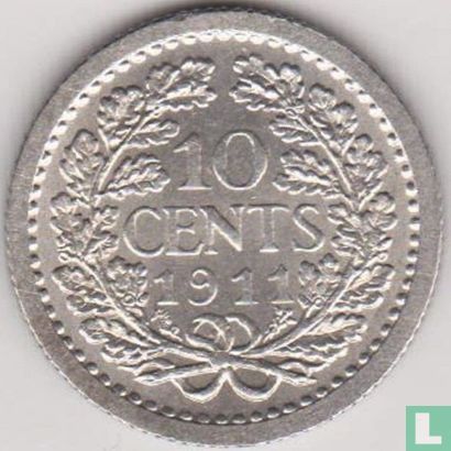 Netherlands 10 cents 1911 - Image 1