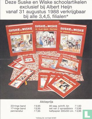 Deze Suske en Wiske schoolartikelen exclusief bij Albert Heijn