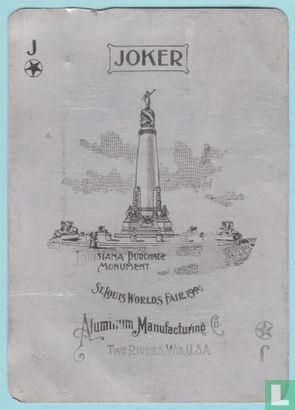 Joker USA, SX20, Aluminum Playing Cards, St. Louis World's Fair, Speelkaarten, Playing Cards, 1904 - Image 1