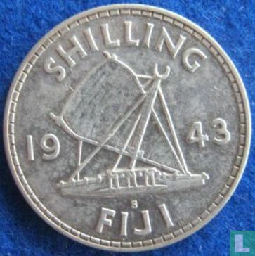 Fidji 1 shilling 1943 - Image 1