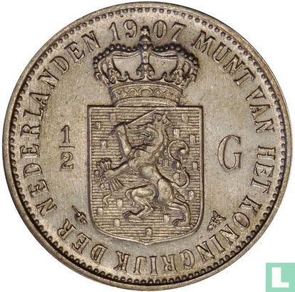 Nederland ½ gulden 1907 - Afbeelding 1