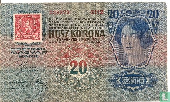 Tchécoslovaquie 20 korun - Image 1