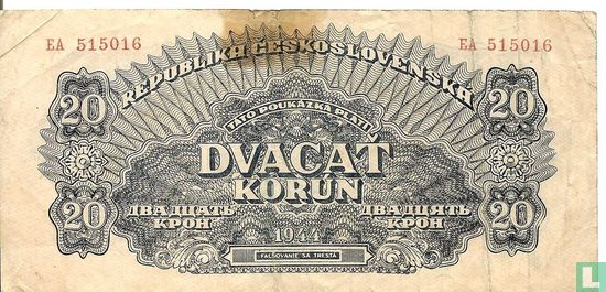 Tsjecho-Slowakije 20 korun - Afbeelding 1