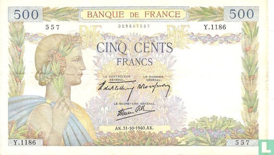France 500 Francs - Image 1