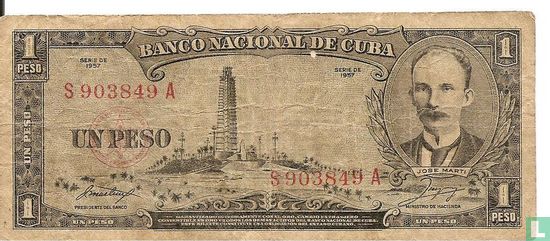Cuba 1 peso - Afbeelding 1