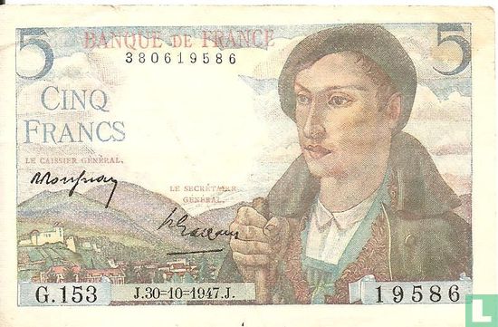 France 5 Francs  - Image 1