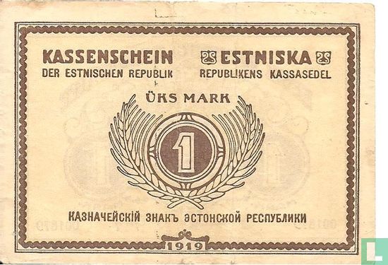 Estonia 1 mark - Image 1