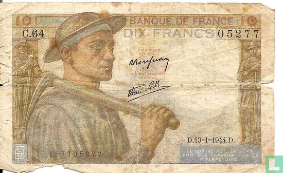 France 10 Francs  - Image 1
