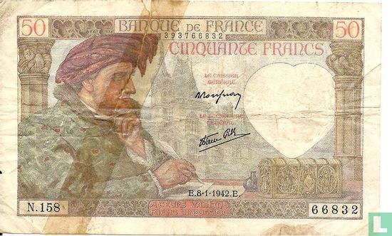 Frankrijk 50 Francs   - Afbeelding 1