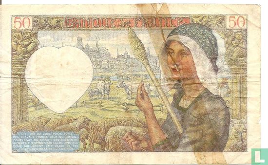 Frankrijk 50 Francs   - Afbeelding 2