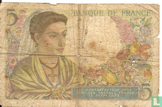 France 5 Francs (02.06.1943) - Image 2