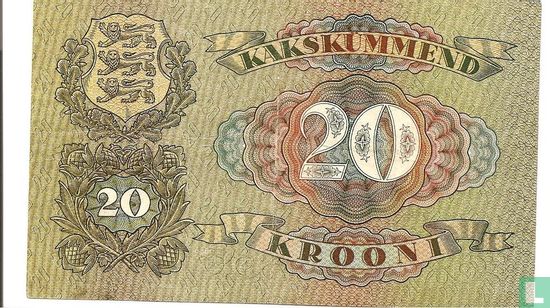 Estonie 20 Krooni - Image 2