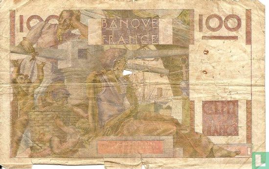 Frankreich 100 Franken 1954 - Bild 2