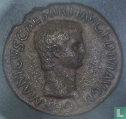 Empire romain, AE Comme, 41-54, Germanicus que divus sous Claude, Rome, 42 AD - Image 1
