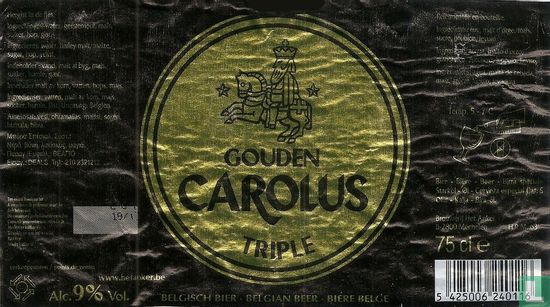 Gouden Carolus Tripel 75cl - Afbeelding 1