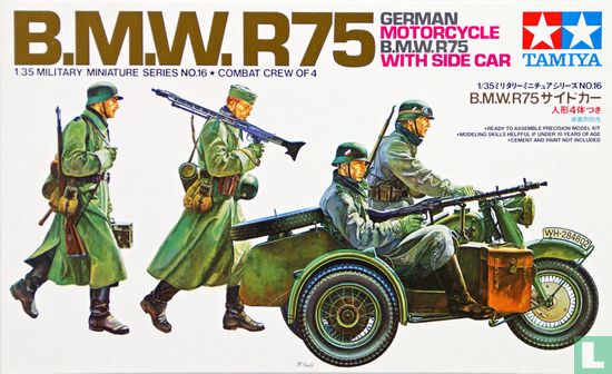 German Motorcycle BMW R75 with Side Car - Image 1